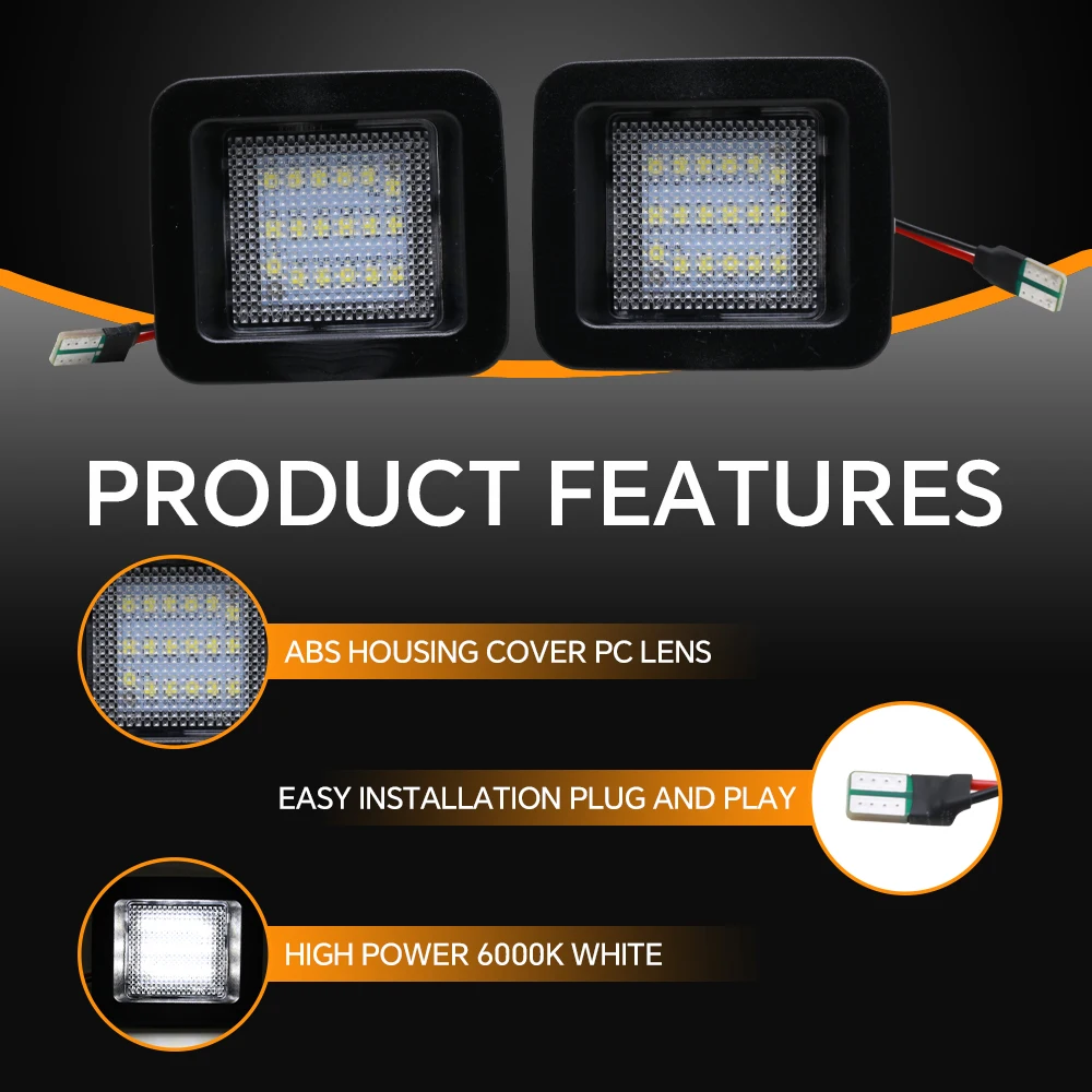 2PCS Canbus No Error LED Number License Plate Light for Nissan Versa 5D 06 Versa 4D 06 Livina Bra Make 09 Livina Geniss06-08