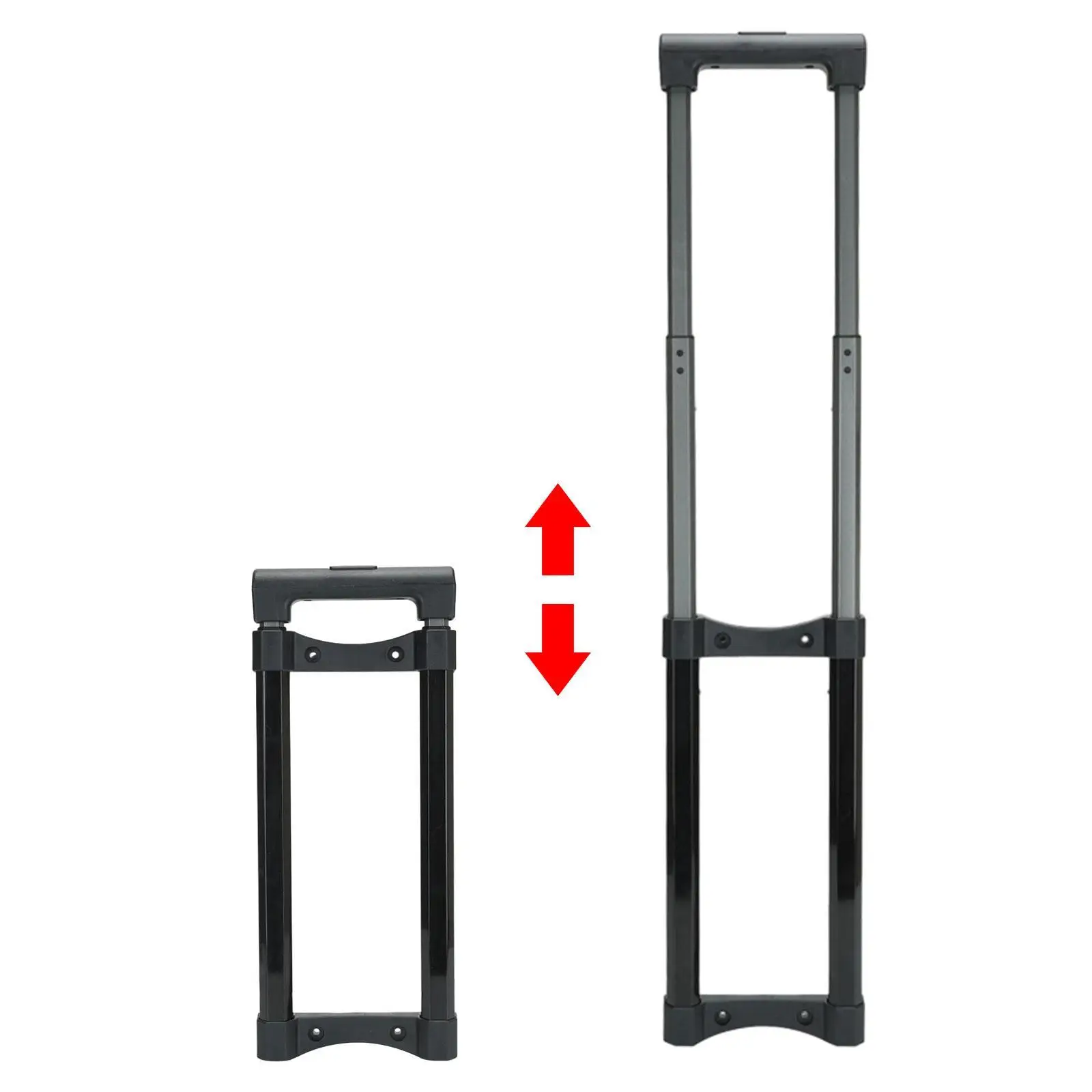 حقيبة سفر بديلة بمقبض تلسكوبي وإكسسوارات سفر مصنوعة بحرفية دقيقة وطول قضيب سحب معدني أسود متين بطول 82 سم #4