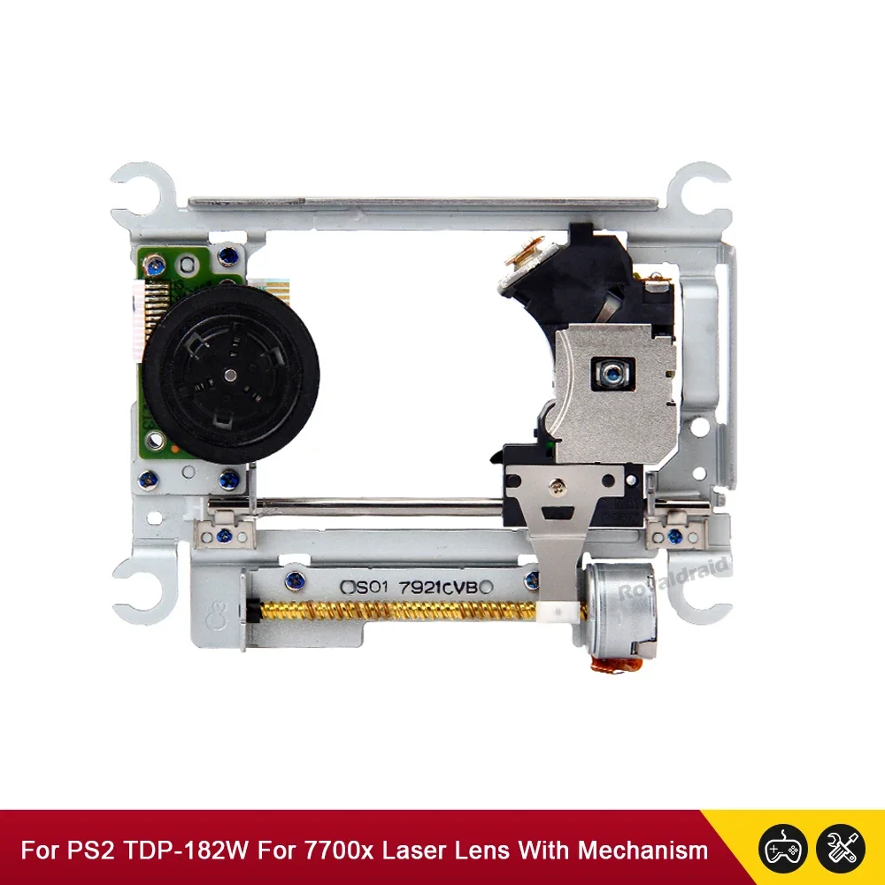 For PS2 Laser Lens TDP-182W for PlayStation2 PS2 77000 7700x Replacement DVD Drive Lens Game DVD Drive Optical Head with Deck