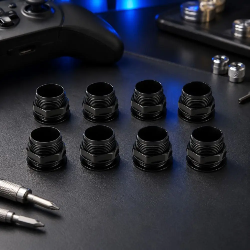 10Pcs Plastic Construction Game Button Cover Screw In Type Retaining Ring Push Button Hole Filler Threaded Structure