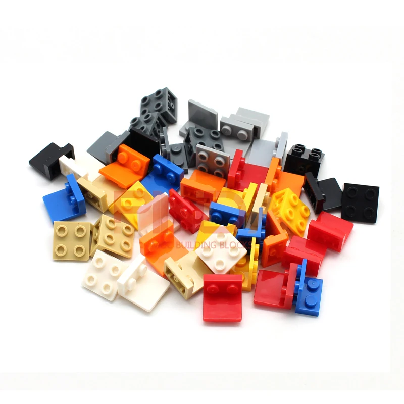 

MOC piezas de bloques de Dictionaries de 20. piezas invertidos, монтаж деталиículas, soporte de pared 99207, 1x2, 2x2, juguete