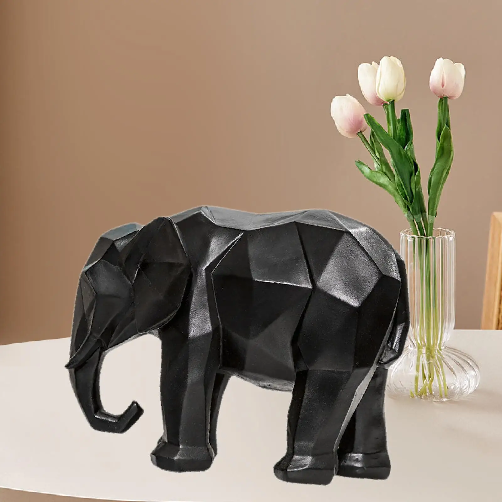 

Elephant Statue Delicate Practical Table Centerpieces Creative Ornament for Bedroom Home Office Decor Shelf Indoor Kitchen