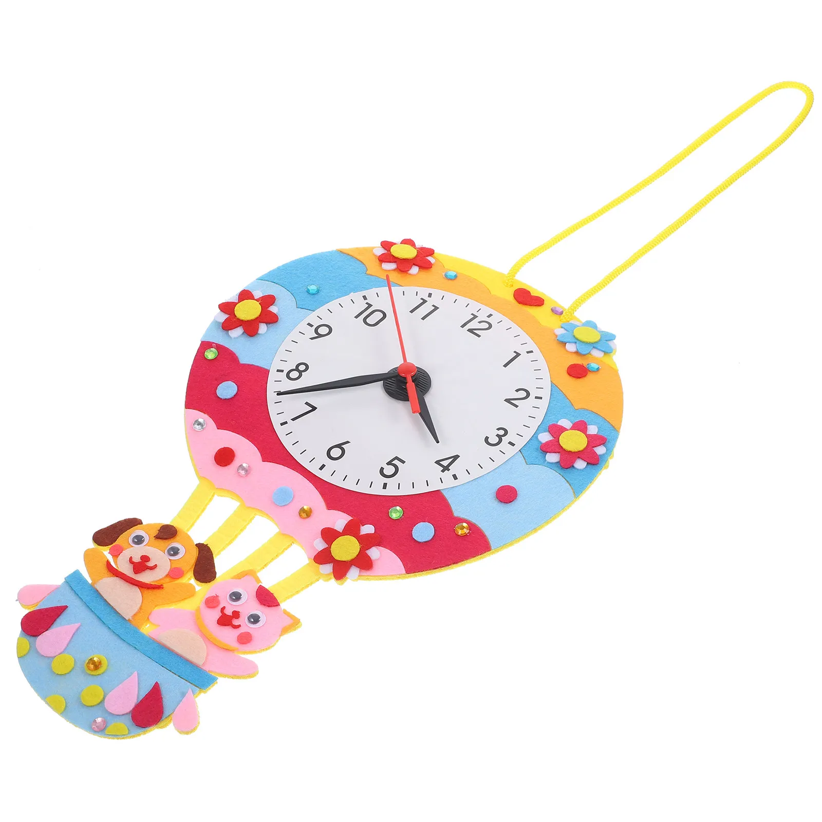 set-orologio-fai-da-te-per-bambini-kit-colorato-in-tessuto-non-tessuto-per-creare-un-orologio-materiale-artigianale-educativo-e-divertente-regalo-per-bambini