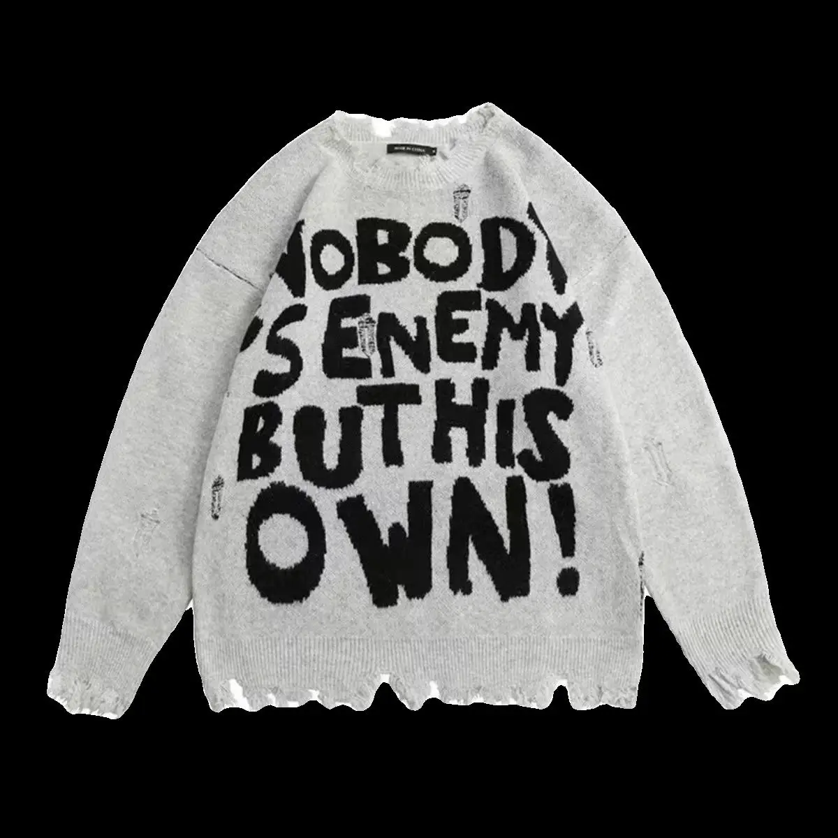 Suéter Hoado para Hombre, Tejido a Rayas, Invierno, Casual, Talla ande, 300 Libras, Moda de Pareja, Estilo Hong Kong, Aju...