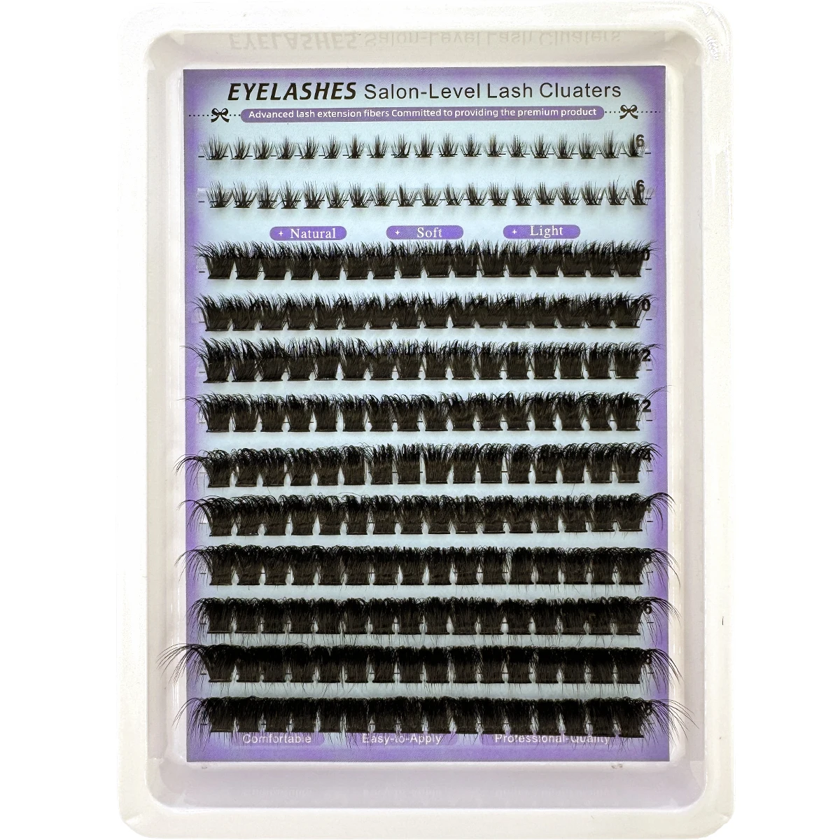 Unten + Spikes Wimpern Cluster Wispy Manga Lashes Cluster Verlängerung Einzigartige stachelige Cluster Anime Individuals Fairy Lashes 10–18 mm – Detail 1