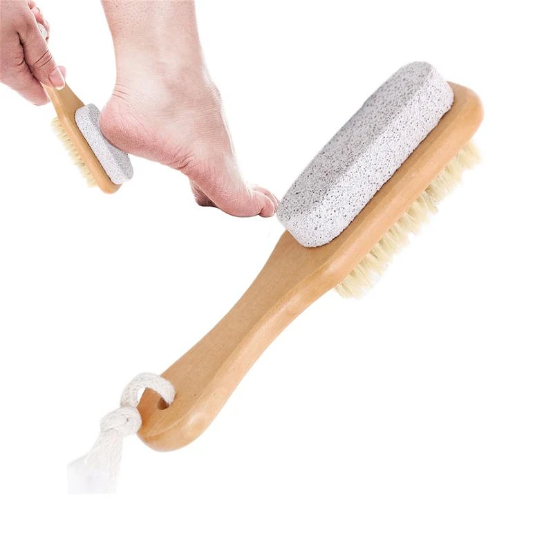 Voet Puimsteen Zachte Dual-Functie Douche Voet Scrubber Borstel Voor Douche Voet Puimsteen Voor Voeten Droge Huid verwijderen