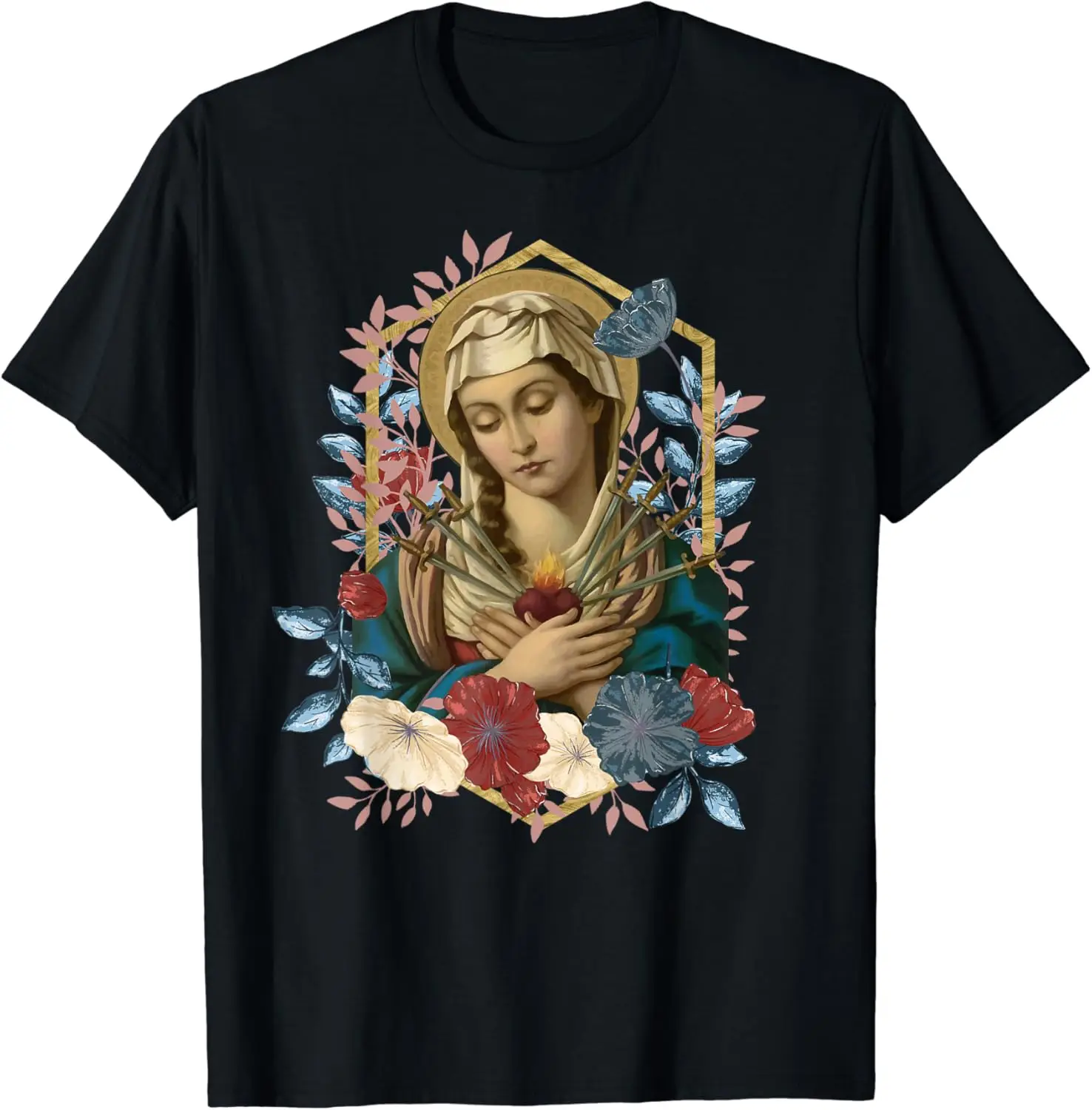 Our Lady of Sorrows Seven Dolours Piety Mater Dolorosa T-Shirt