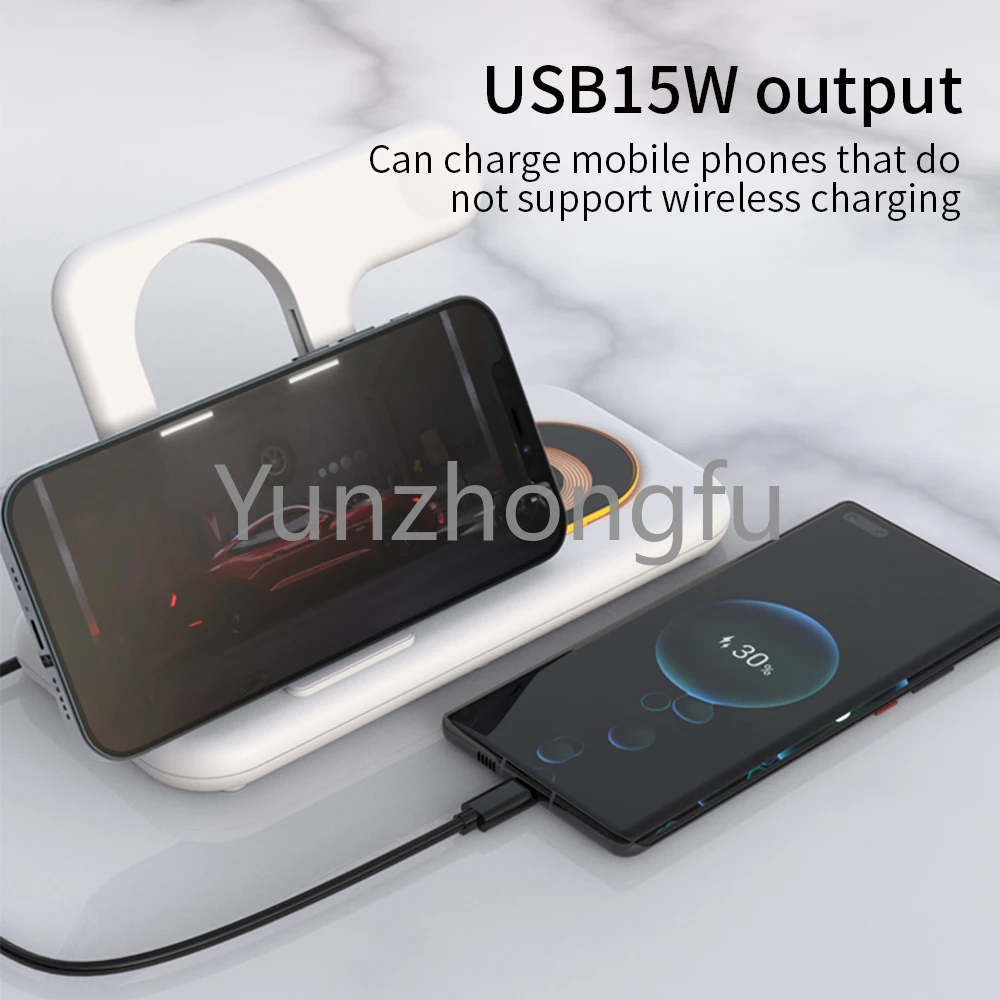 Hot Selling Products 2023 Qi Phone Fast Charge 3in1 Charging Station Dock 6 4 3 In 1 Wireless Charger For Apple