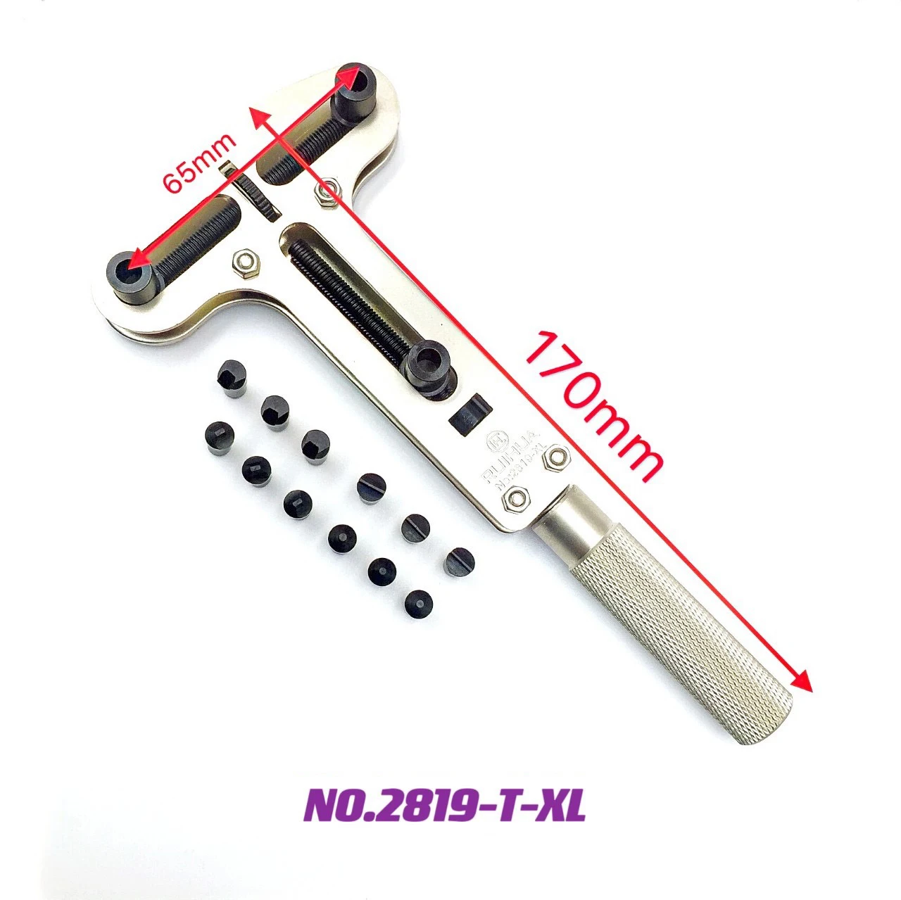 Herramienta de apertura de caja de reloj de acero sólido, tornillo ajustable de 3 garras, removedor de cubierta trasera de reloj, llave abierta, Kit de herramientas de reparación de relojero