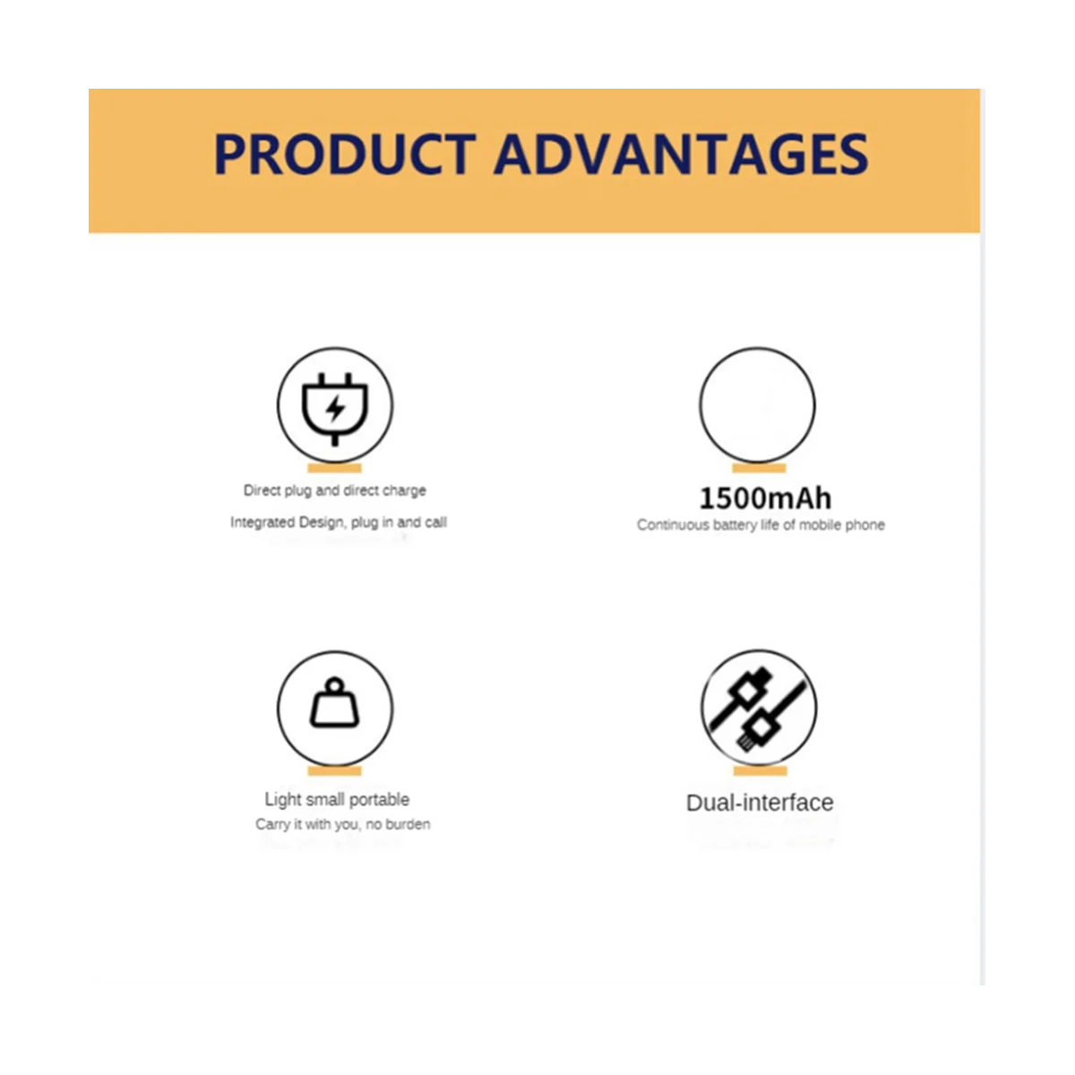 Mini Keychain Power Bank Digital Display Spaceman Power Emergency Pod Waterproof 1500MAh Ultra-Light for Camping D