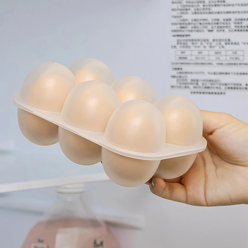 Kitchen Organizer 6 Grids Mini Egg Dispenser Holders For Case With Fixed Handle Organization Storage Egg Storage Box Box