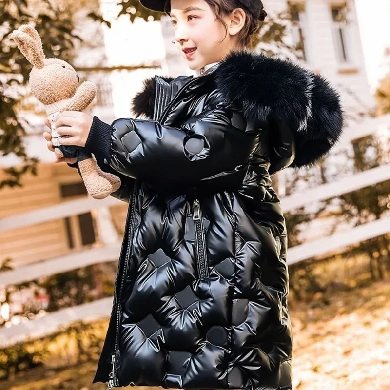 NEW Children Clothing Winter Warm Down Cotton Clothes Jacket Girls Outerwear Coat 14 Thicken Waterproof Snowsuit 7 9 10 12 Years