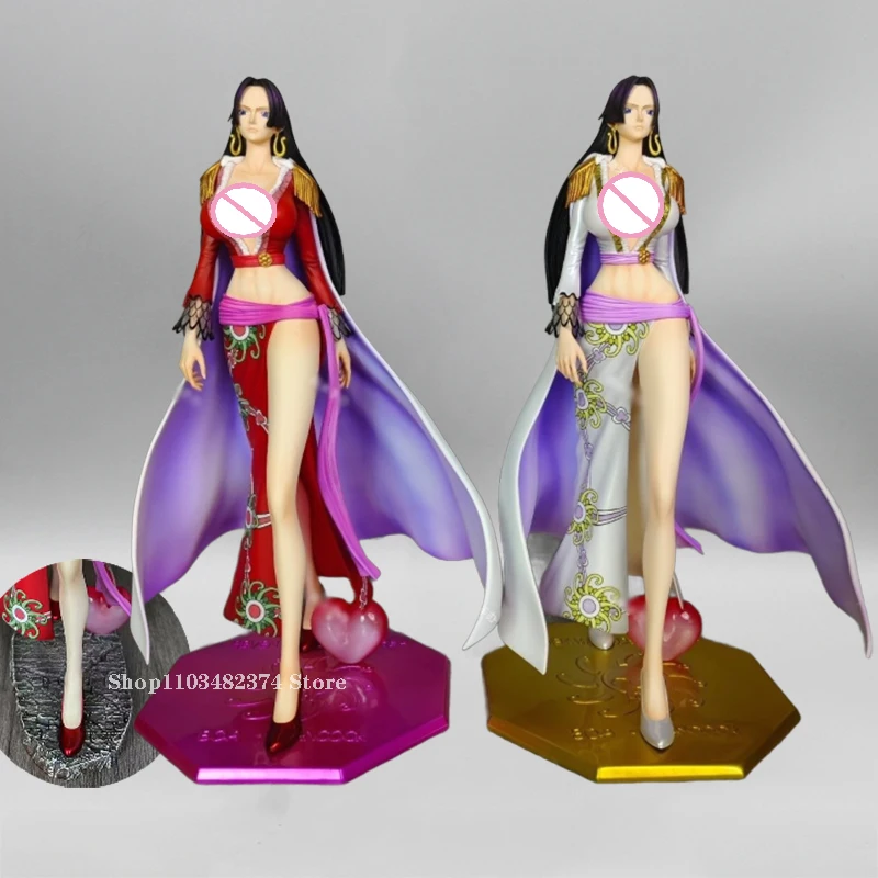 

26cm Anime One Piece Statue Gk Empress Figurine Boa Hancock Action Figure Sexy Toy Model Double Base PVC Collection Desktop Toys