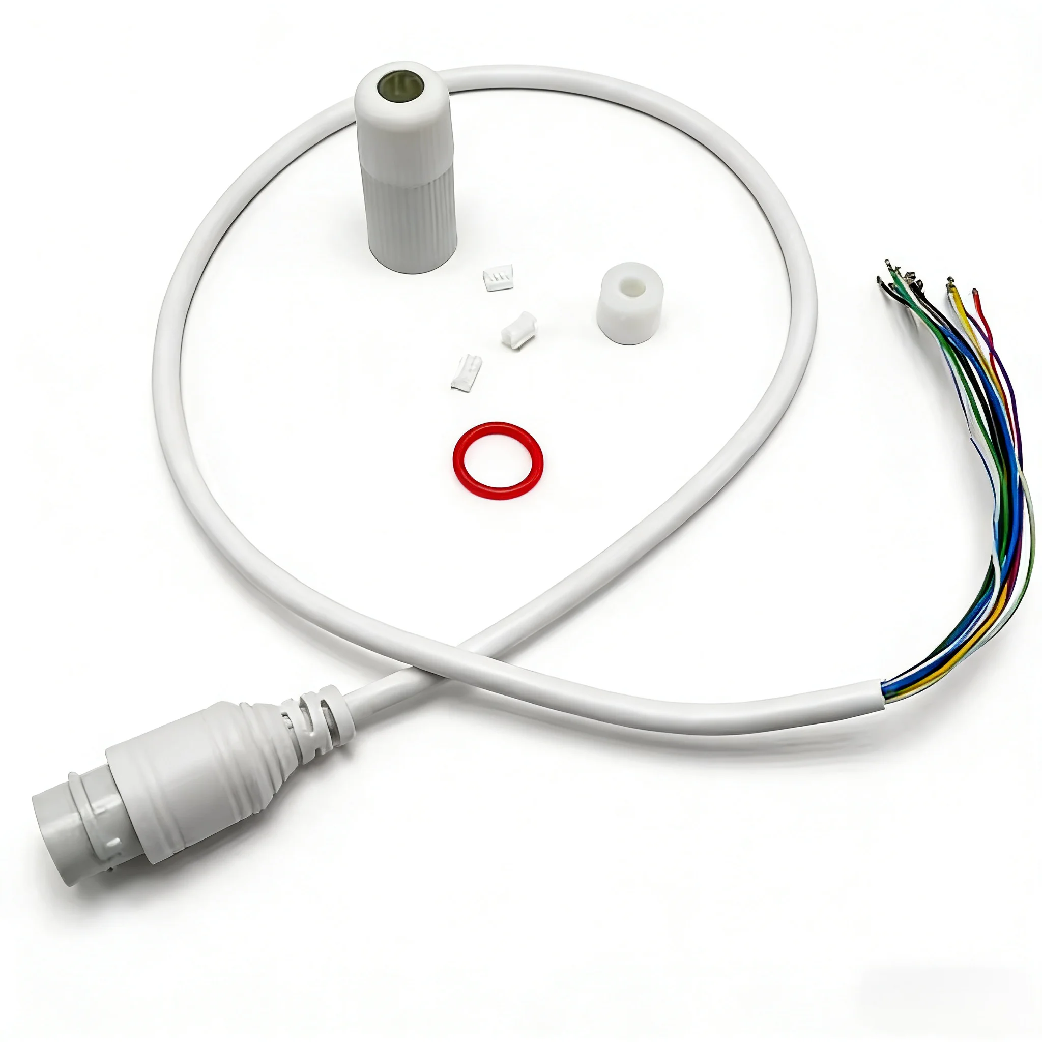(1PCS) Waterproof POE LAN cable for CCTV IP camera board module with weatherproof connector, Single status LED Free Shipping