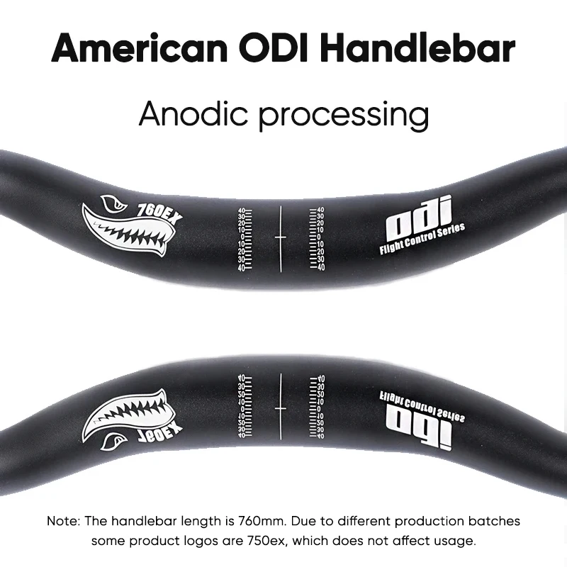 ODI Fahrradlenker 760mm 31,8mm Aluminiumlegierung 7075 Mountainbike-Lenker Riser 25mm MTB Schwalbenlenker – Detail 4