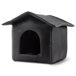 Feral Cat Shelter Outside Waterproof Insulated Feral Houses Oxford Cloth Cats Dogs Tent For Outdoor Puppy Shelter