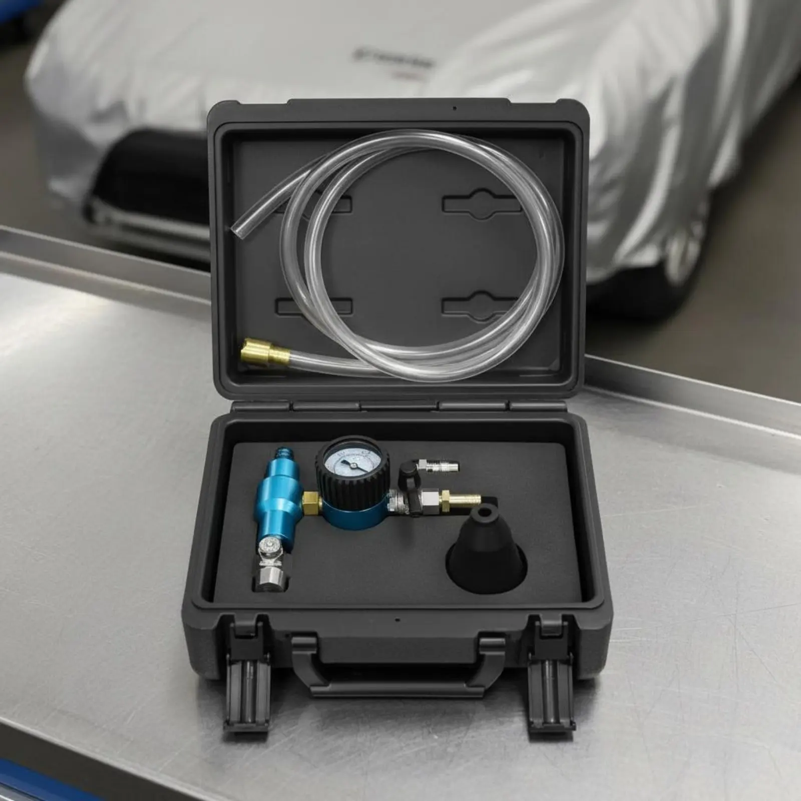 

Vacuum Coolant Filler Prevents Air Pockets Cooling System Vacuum Refill Kit Antifreeze Refill Tool Two-Way Function for Garage