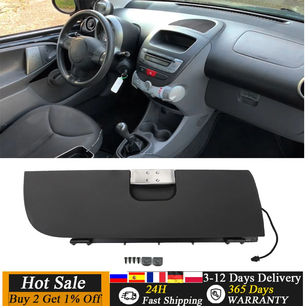 

Car Compartment Cover Glove Box Lid Replacement for Peugeot 107 Toyota AYGO Citroen C1 2005-2015 Right/Left Hand Drive Vehicles