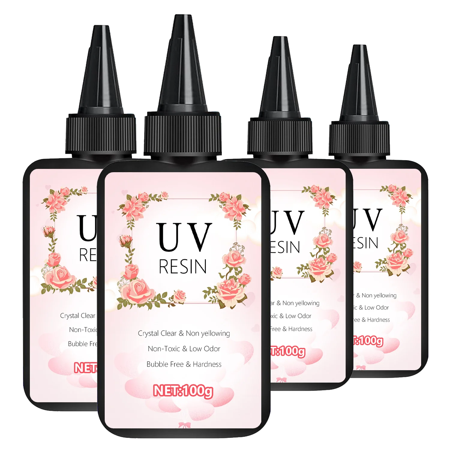 UV Resin Hard Glue Crystal Clear Ultraviolet Curing DIY Epoxy Resin Silicone Mold UV Glue Solar Sunlight Jewelry Making Tool