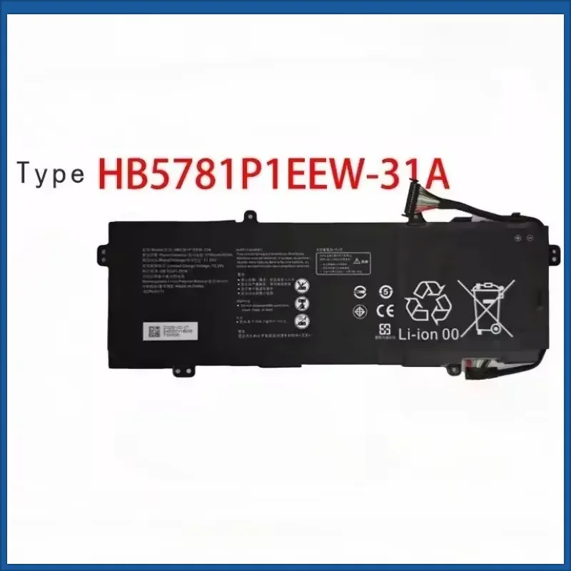 New HB5781P1EEW-31A 11.55V 5195mAh Laptop Battery for Huawei MateBook D16 LEF-16 14S I7 HKD W76 for Honor 60Wh