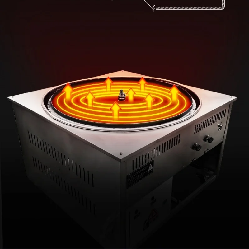 Multi-function Steaming and Baking All-in-one MachineDual Fuel Gas/Electric Stainless Steel Pan-fried Dumpling and Pancake