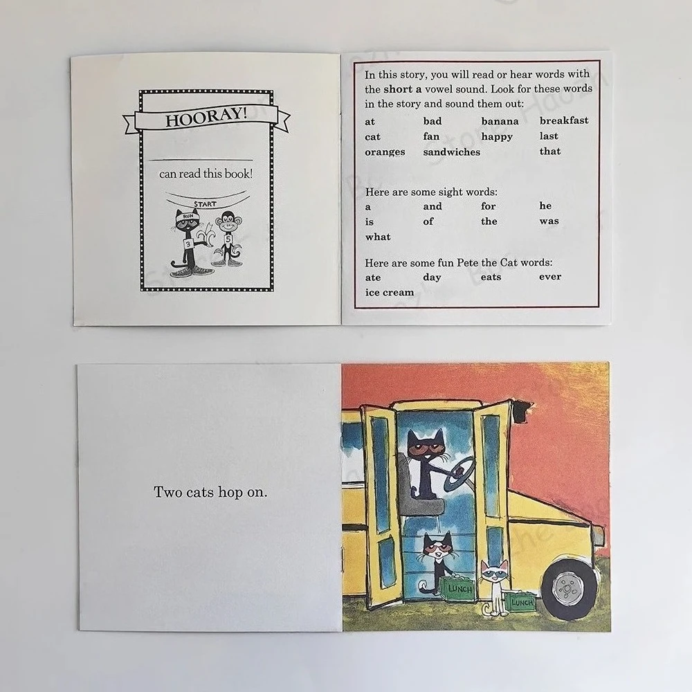 12冊セット ピート・ザ・キャット 英語フォニックス絵本 ストーリーポケットブック 子供向け モンテッソーリ 就寝前の読み聞かせ