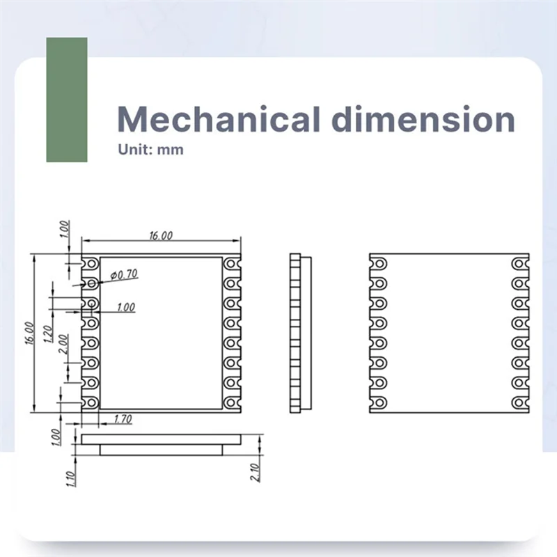 ABKI-LORA1280-TCXO Модуль измерения диапазона 2,4 ГГц Lora