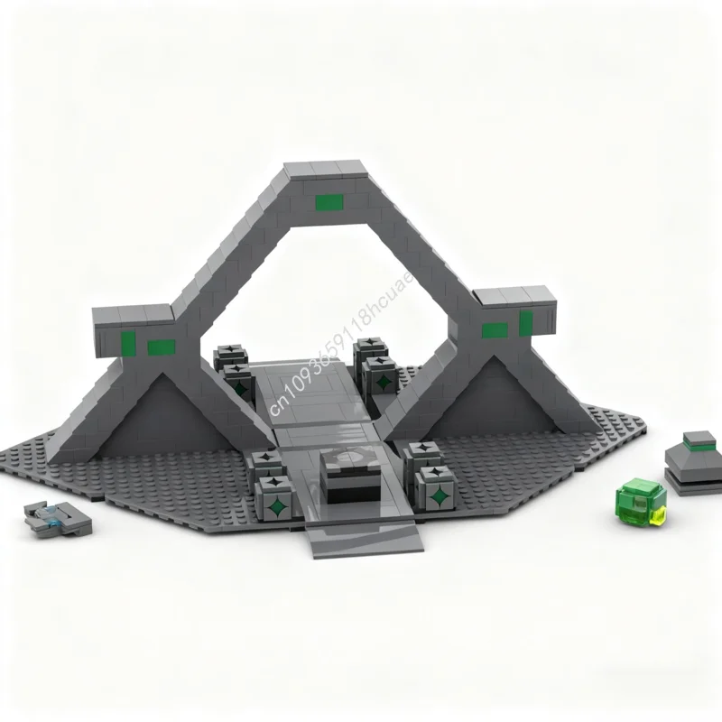 

604 шт. MOC предкурсорный портал ионный ключ слот SubnauticaSubnautica нижняя часть аквазона модель строительные блоки игрушки идея Рождественский подарок