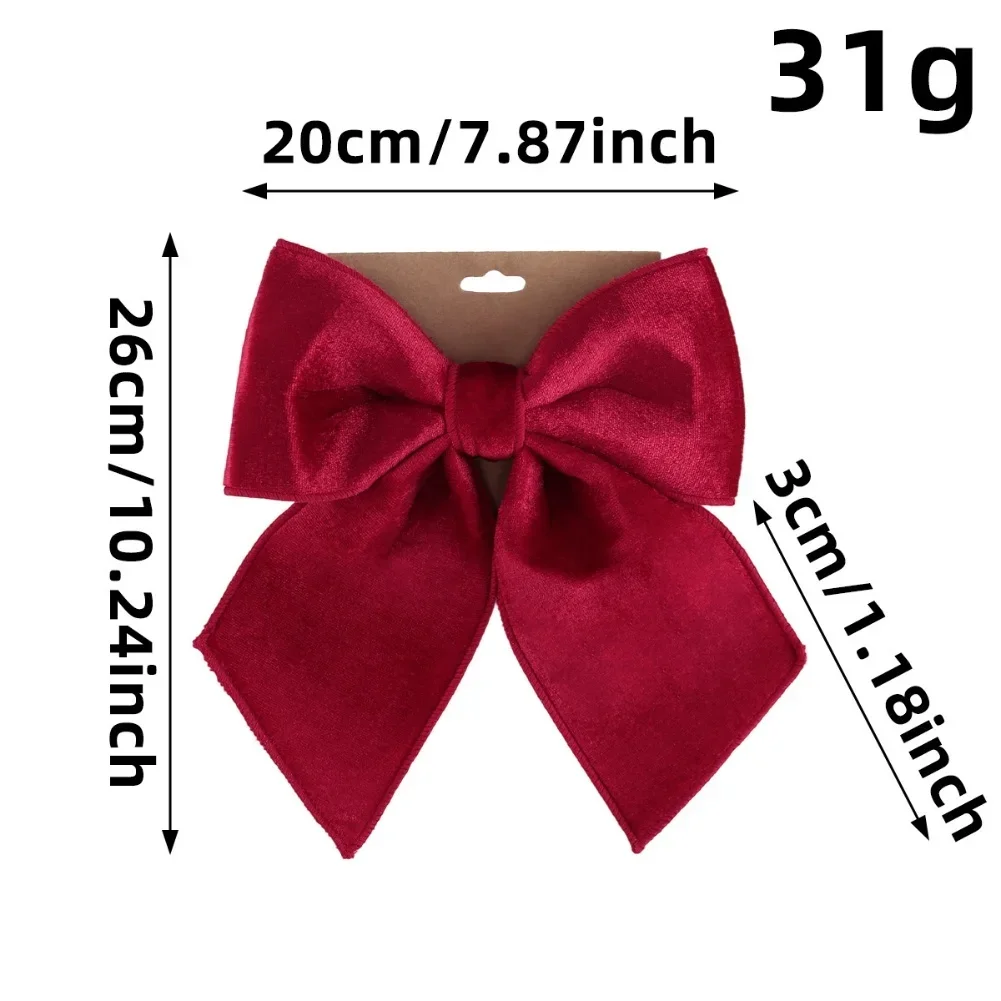 Festive Bowknots Christmas Bows Cheerful Festive Touch Green And Gold Options Polyester Fiber For Christmas Tree