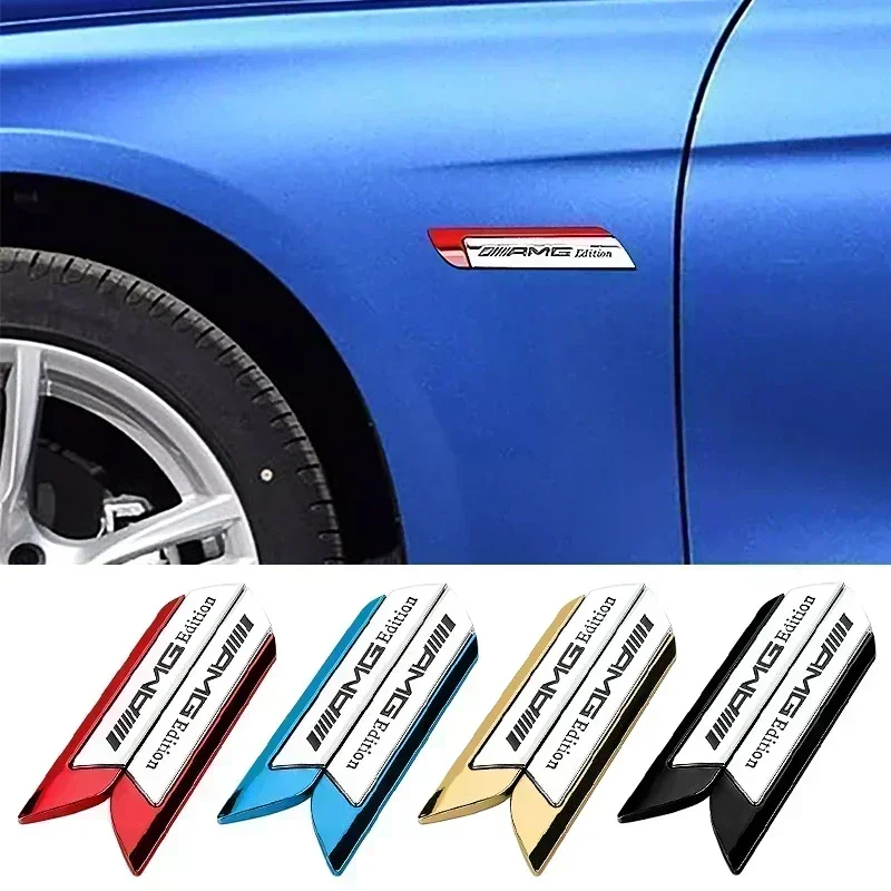 2Pc 3D Metal Car Le…