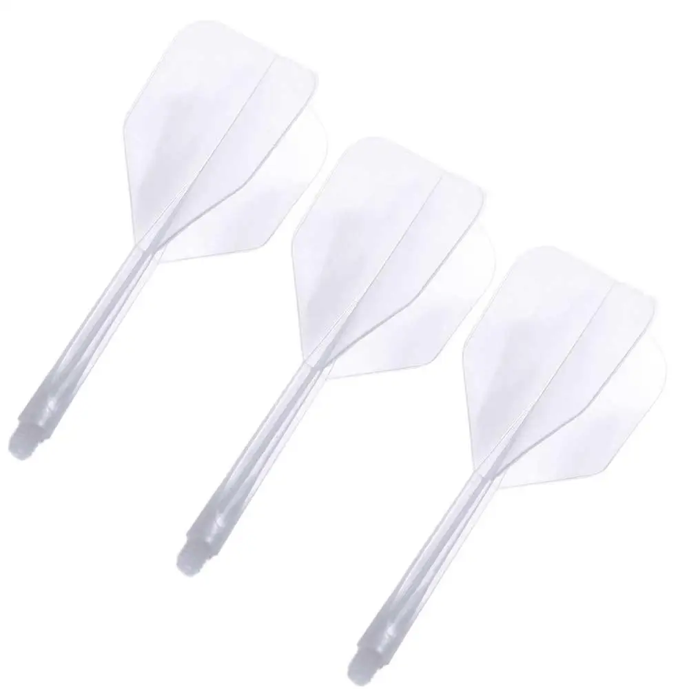 3 pezzi durevoli 2BA coda di freccette aste in plastica voli di freccette morbide intrattenimento trasparente multicolore