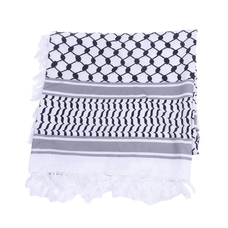 

Shemagh Tacticals Desert Scarf BreathableKeffiyeh Scarf Wrap for Men And Women Desert Head Neck Scarf Unisex