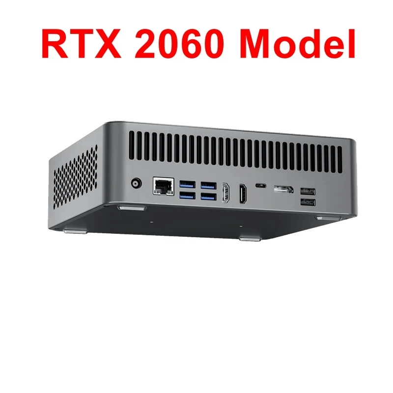 TOPTON-게임용 미니 컴퓨터, Nvidia RTX 2060 6G 인텔 i9 10885H i7 10870H DDR4 NVMe SSD 데스크탑 PC NUC 윈도우즈 11 4K UHD DP WiFi