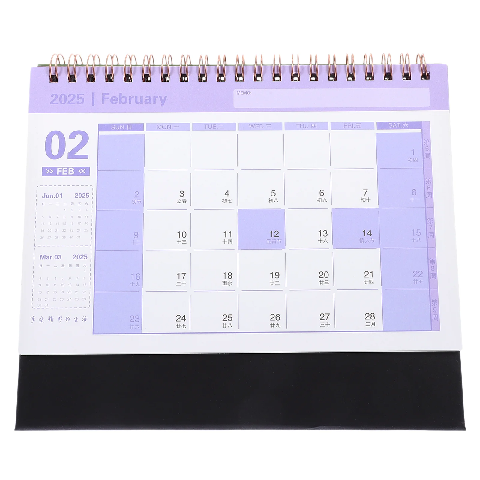 

2025 Mini Desk Calendar Stand up Calendars Pocket Daily Schedule 2024 Table Paper