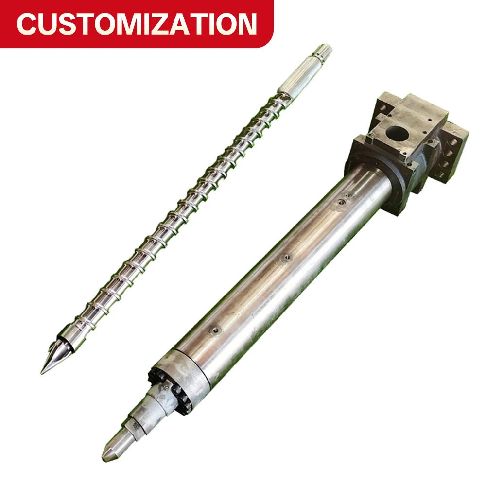 Custom Bimetallic Screw and Barrel For Arburg Plastic Injection Molding Machine Wear‑Resistant Injection Screw Barrel Spare Part