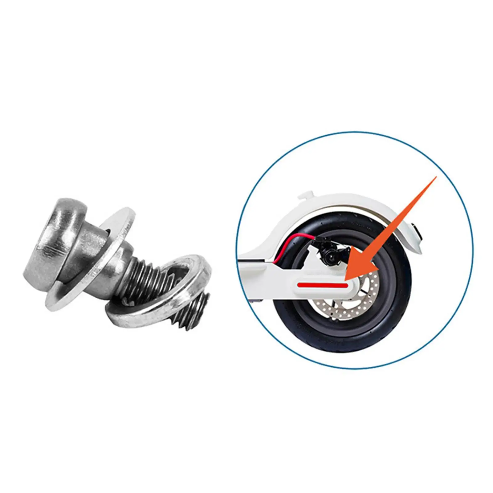 

Electric Scooter Parts Replacement Easy to Use Fixing Bolt Screw for M365