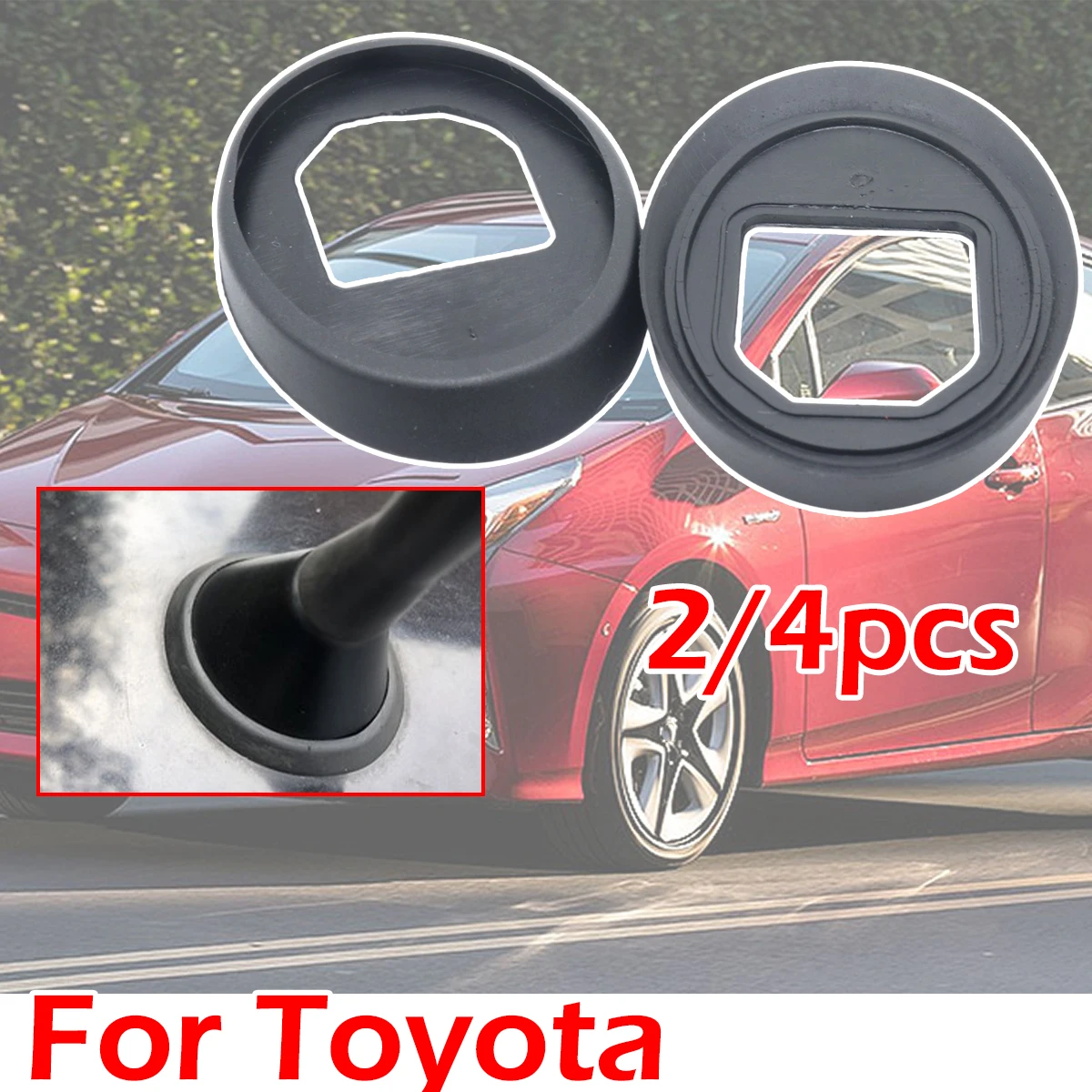 

2/4pc Roof Mast Whip Aerial Antenna Rubber Base Gasket Seal Pad For Toyota Corolla Prius RAV 4 III Yaris Sokda Octavai AUDI VW