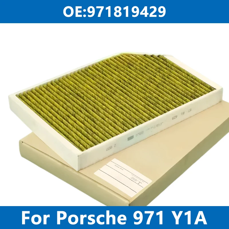 Car Cabin Air Filter Conditioner 971819429 For PORSCHE 971 Y1A PANAMERA Sport Turismo TAYCAN 2.9 3.0 4.0 S 4 GTS E-Hybrid 2016-