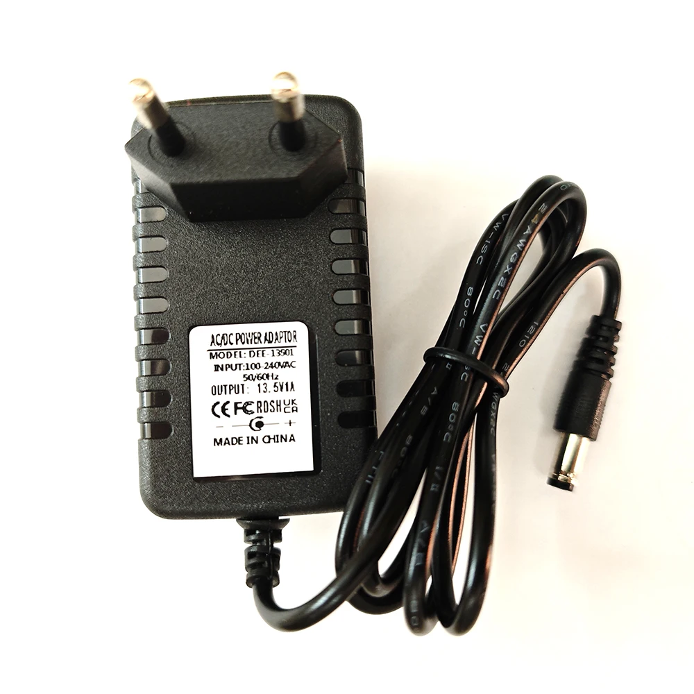 DC Power Supply 13.5V 1.5A 2A Power Adapter Trolley Speaker Wireless Microphone  Emergency Equipment