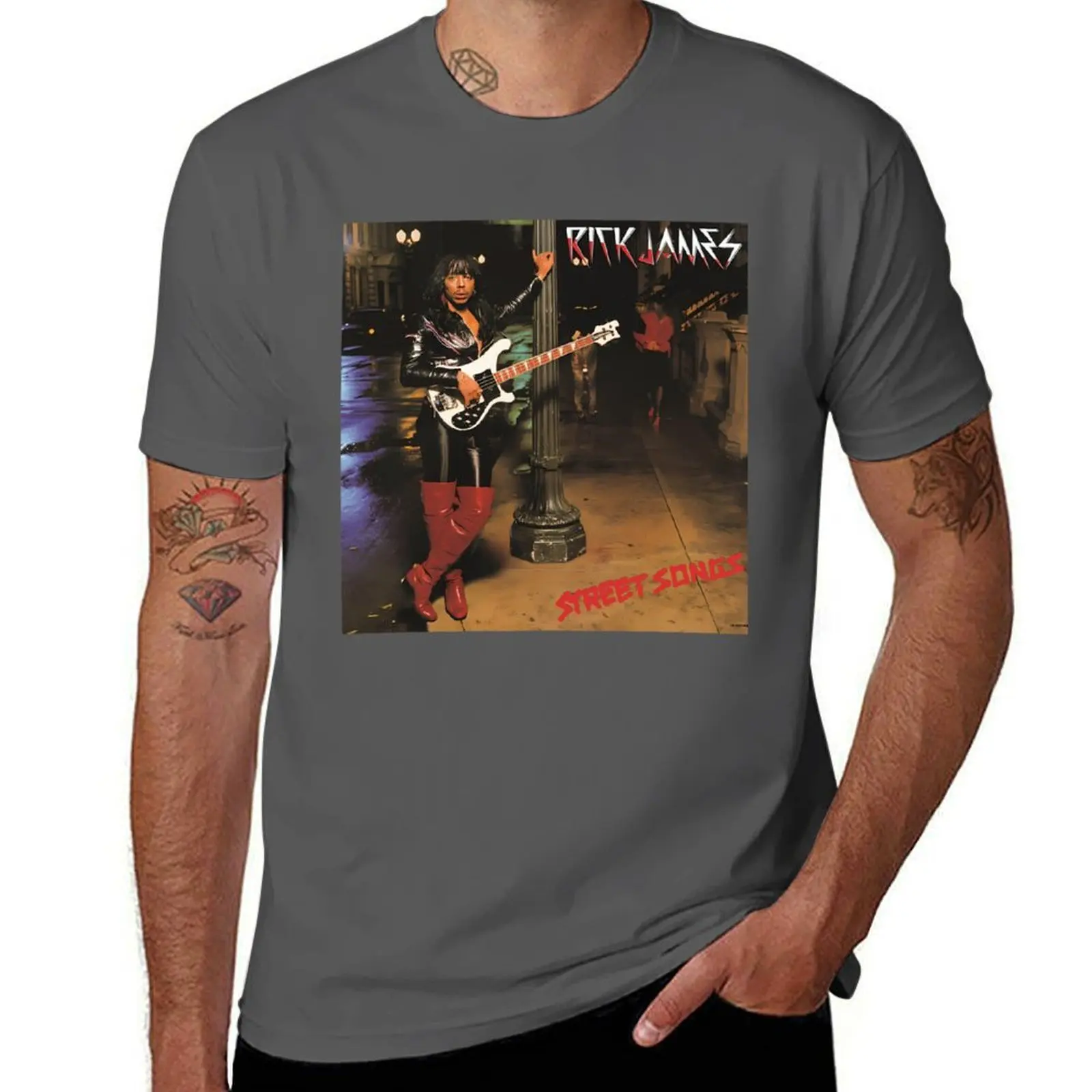 

Rick James Album T-Shirt Creative Graphic Tee Shirt