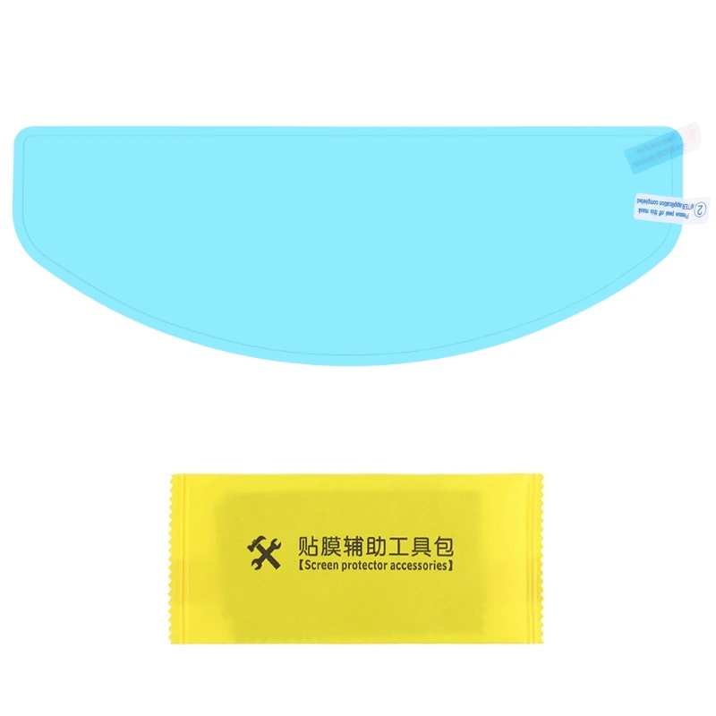 Universal Waterproof Motorbike Helmet Visor Film Coating Antirain Antifog Insert Lens Sticker Shield Safety Driving