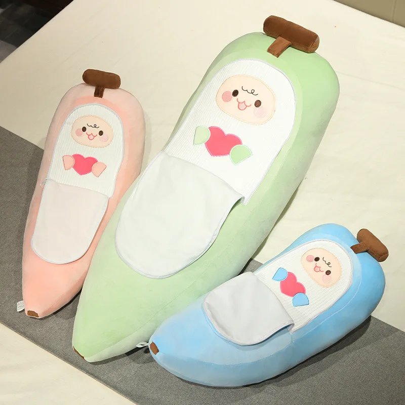 Cartoon-inspired Banana-shaped Cushion for Car Seat Support Multi-functional Backrest, Sleeping Leg Rest Headrest for Bed