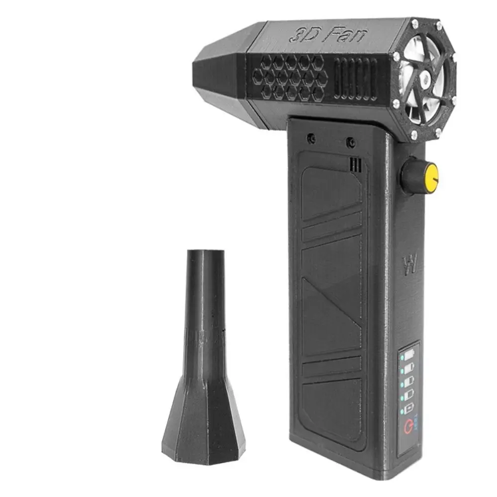 

Зарядный дисплей Violent Mini Turbo Jet Fan Сверхлегкий Type-C Зарядка 140000 об/мин Беспроводная мощная вентилятор Высокопроизводительный