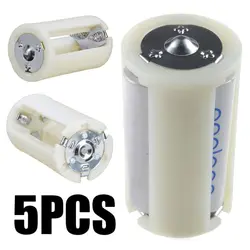 5PCS AA To D Battery Box High Quality 3x AA To D Size Battery Adapter Converter Holder Switcher Case Box For Battery Storage
