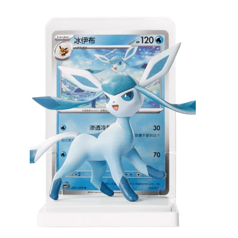 100 % Original PKM Trading Card Game Karten-Illustrationsfiguren-Sammlung Vol.3 Serie Eevee's Figurenset Sammeln Sie Überraschungsspielzeug