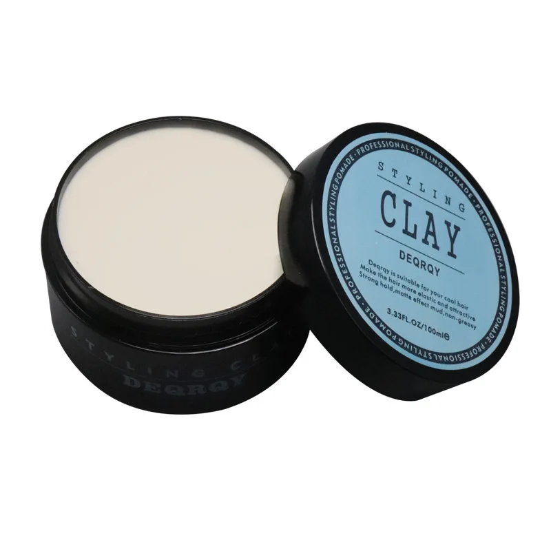 Fixed Back Finished Hair Wax and Mud Matte Clay Daily Use Mens Hair Clay High Strong Hold Low Shine Hair Styling Wax Creme image 3