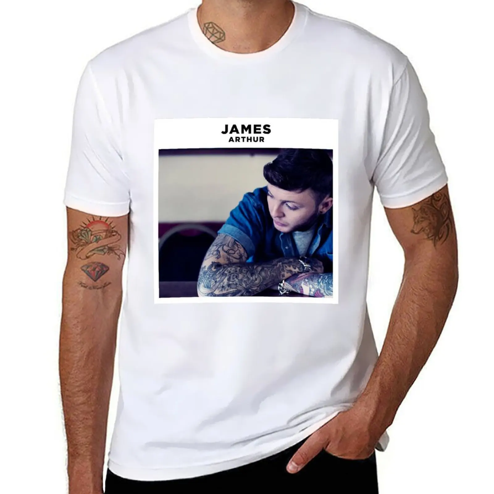 

James arthur T-Shirt funny t shirts dark humor t shirt men 100% cotton luxury brand T-Shirt