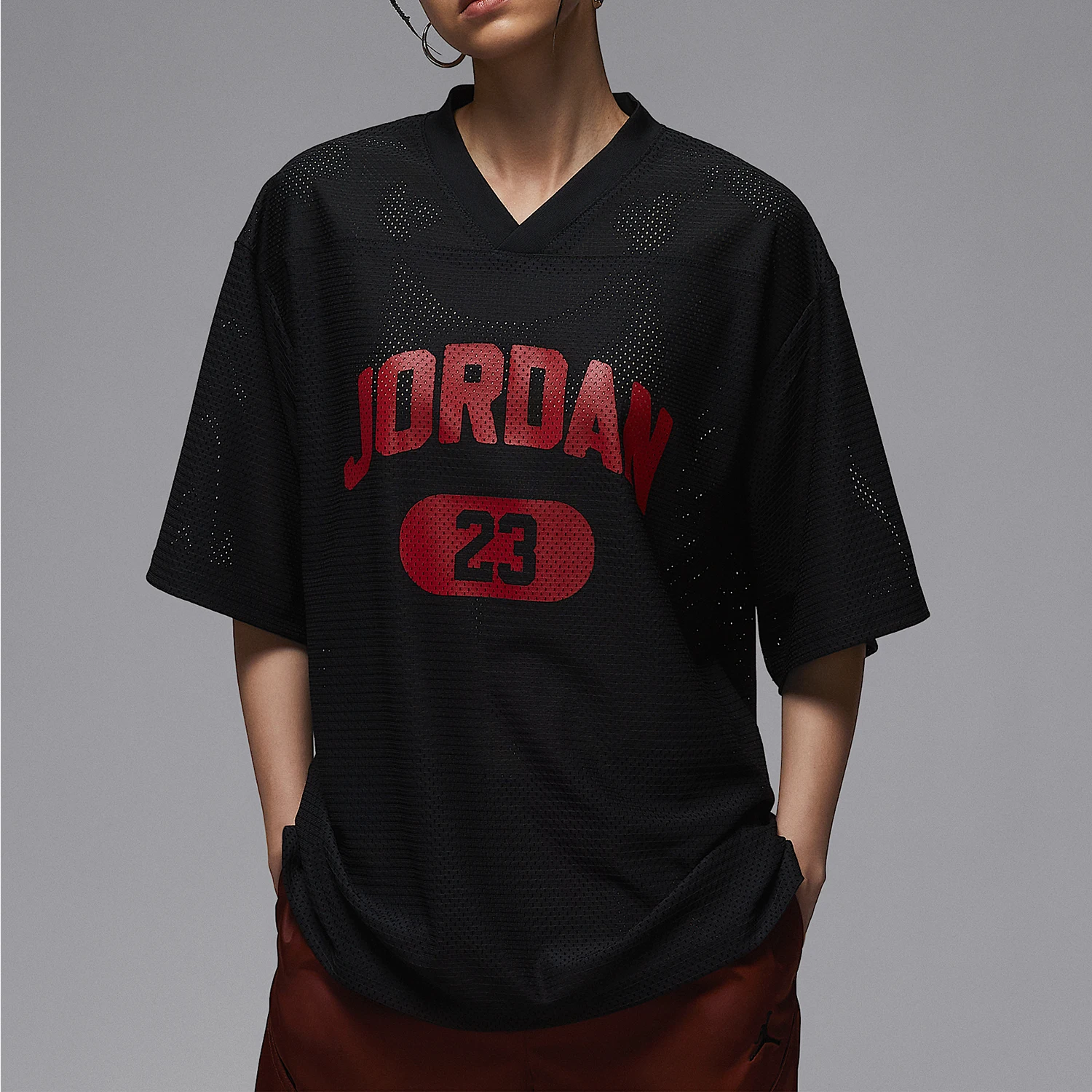 nike-authentic-jordan-women's-mesh-breathable-loose-short-sleeve-hq9223-010