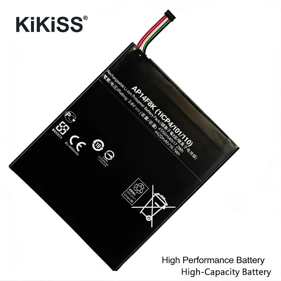 

Надежный источник питания для планшетов Acer Iconia Tab A1-850, B1-810, B1-820, B1-830, W1-810, аккумулятор AP14F8K 4550 мАч