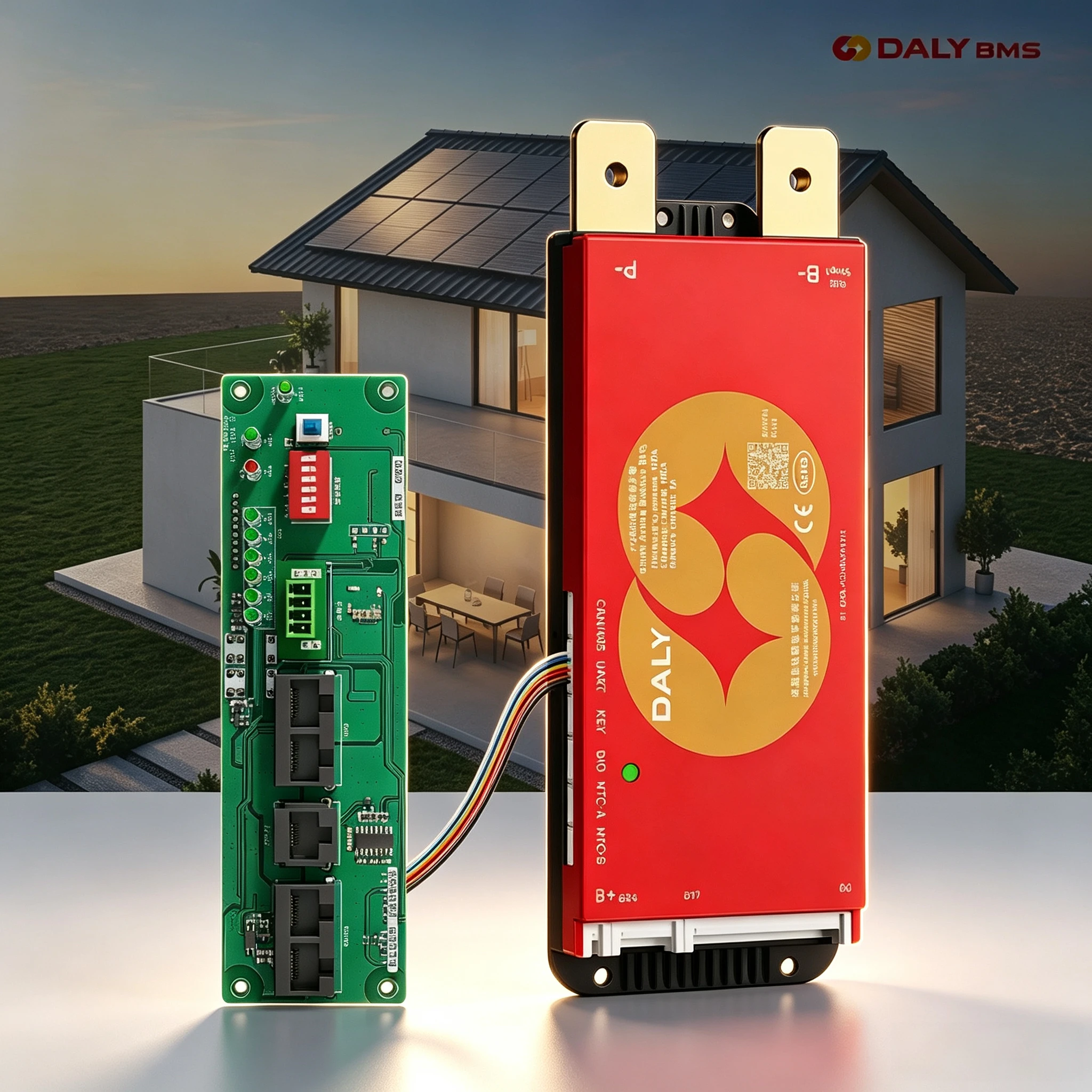 Daly Smart BMS WiFi 4S 12V 8S 24V 16S 48V 100A Build-in Bluetooth Active Balance 1A Overcharge/Discharge Protection for Sola/EV